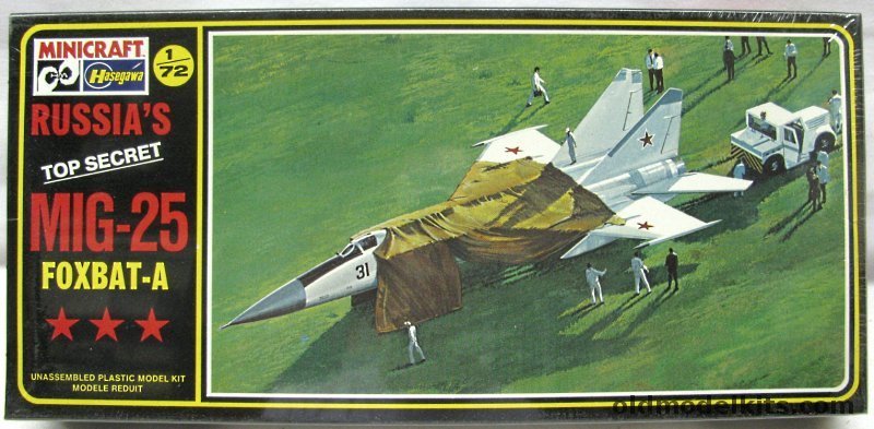 Hasegawa 1/72 Mig-25 Foxbat, 130 plastic model kit